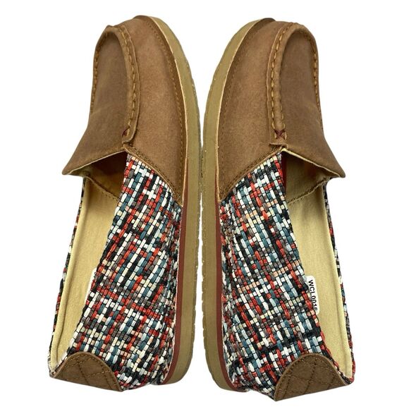 Twisted X Women's Slip-On Loafer, Moc Toe Leather/ Fabric  Tan 9.5 M - Picture 6 of 16